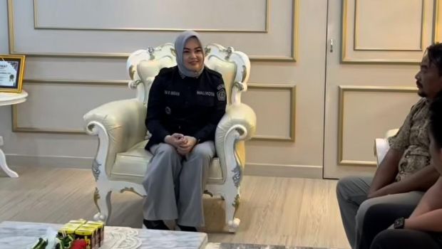 Wali Kota Kendari Siska Karina Imran menerima jajaran Sareskrim Polresta Kendari.