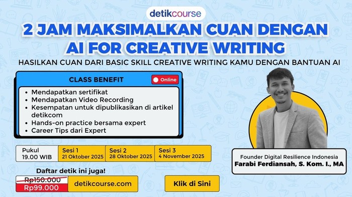 2 Jam Maksimalkan Cuan dengan AI for Creative Writing 2 Jam Maksimalkan Cuan dengan AI for Creative Writing