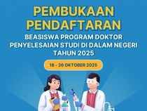 Pendaftaran Beasiswa Penyelesaian Studi Doktor Dalam Negeri 2025 Dibuka, Tertarik Mendaftar?
