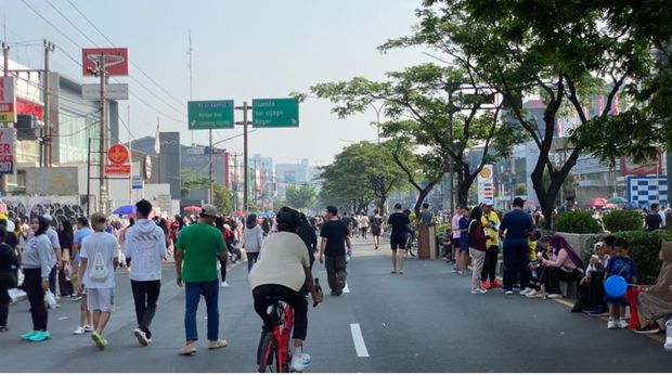 CFD di Depok ramai dipadati warga pada Minggu (19/10/2025)
