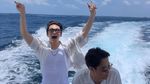 Visual Dikta dan Ji Chang Wook Akrab Arungi Laut Naik Yacht