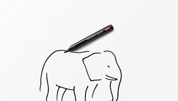 Iklan minimalis yang cerdas untuk Mitsubishi Pencil (uni) ini dengan sempurna mewujudkan slogan merek tersebut: Jadikan permanen. Dengan hanya latar belakang putih bersih, gambar garis sederhana seekor gajah, dan spidol itu sendiri yang melengkapi sketsa tersebut. Foto: via Bored Panda