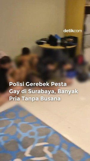 Video: Momen Penggerebekan Pesta Gay di Surabaya