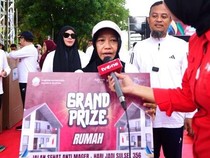 Cerita IRT Dapat Hadiah Rumah Saat Jalan Sehat Anti Mager HUT ke-356 Sulsel