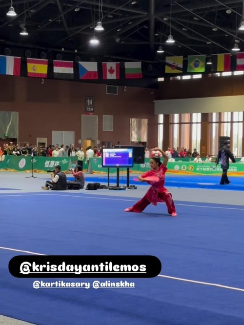 Kris Dayanti meraih medali silver di World Kungfu Championship 2025.