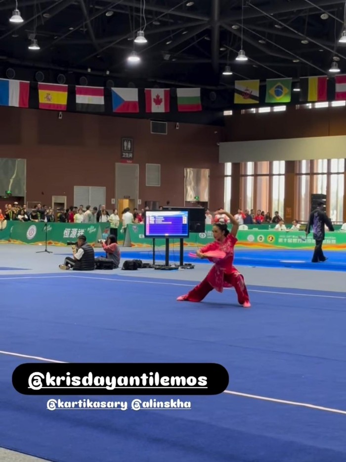 Kris Dayanti meraih medali silver di World Kungfu Championship 2025.