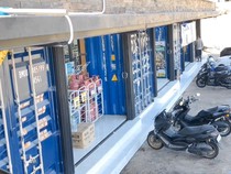 Kontainer Disulap Jadi Minimarket, Bisa Nongkrong Sambil Lihat Gunung-Sunset