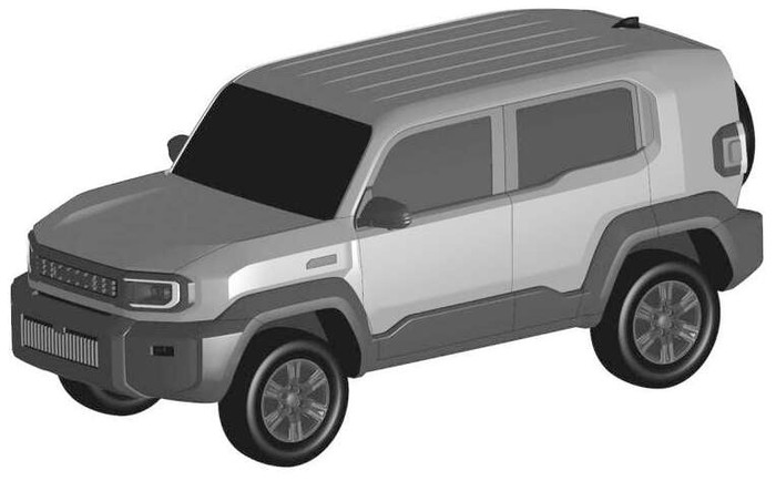 Sketsa paten Toyota Land Cruiser FJ Sketsa paten Toyota Land Cruiser FJ