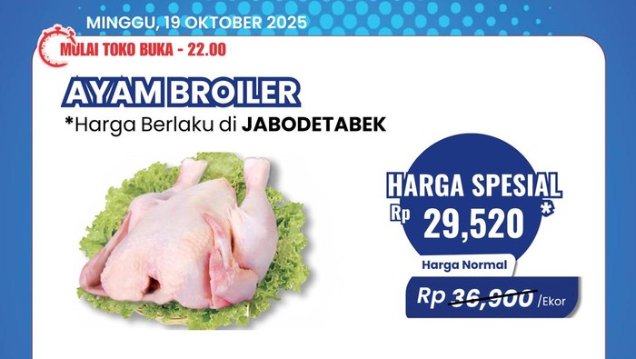 Belanja Ayam Broiler di Transmart Full Day Sale Murah Banget!