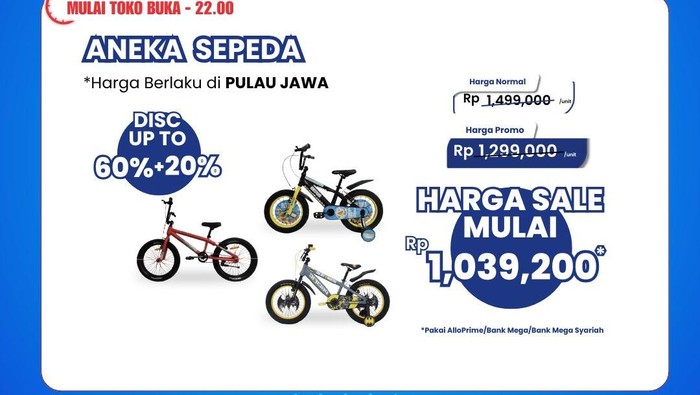 Cuma di Transmart Ful Day Sale, Beli Sepeda Dapat Diskon Segede Ini