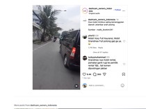 Duh! Tak Ada yang Ngalah, Voxy vs Gran Max Saling Senggol di Jalan