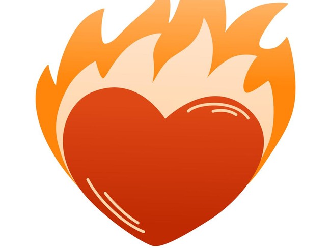 Berbagai Emoji Love atau Hati Warna Merah