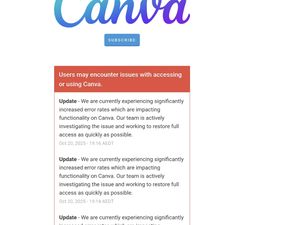 Canva Down di Seluruh Dunia, Pengguna Teriak