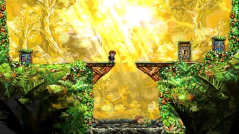Game platformer paling berpengaruh sepanjang masa adalah Super Mario. Namun serialnya tidak pernah terlalu fokus pada cerita. Berebda dengan Braid yang memb awa kisah menarik. Game ini berkisah tentang pria yang berusaha menyelematkan seorang Putri. Seiring berjalannya waktu, pemain akan menyadari bahwa hubungan keduanya begitu rumit, dan pemain harus bisa mengatasinya. Foto: Steam