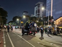 Video: Massa Aksi Bubar, Lalin Jalan Merdeka Selatan Kembali Normal