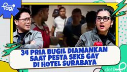 Video: 34 Pria Bugil Diamankan Saat Pesta Seks Gay di Hotel Surabaya