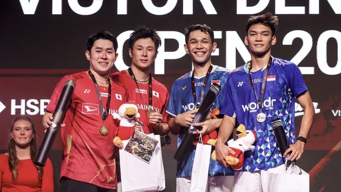 Fajar Alfian/Muhammad Shohibul Fikri runner-up di Denmark Open 2025.