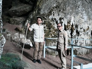 Tinjau Gua Harimau, Menbud Dorong Peneliti-Arkeolog Perkuat Kajian Sejarah