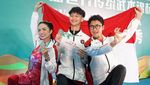 Bangga! KD-Kontingen Wushu Indonesia Kibarkan Merah Putih dan Unjuk Medali