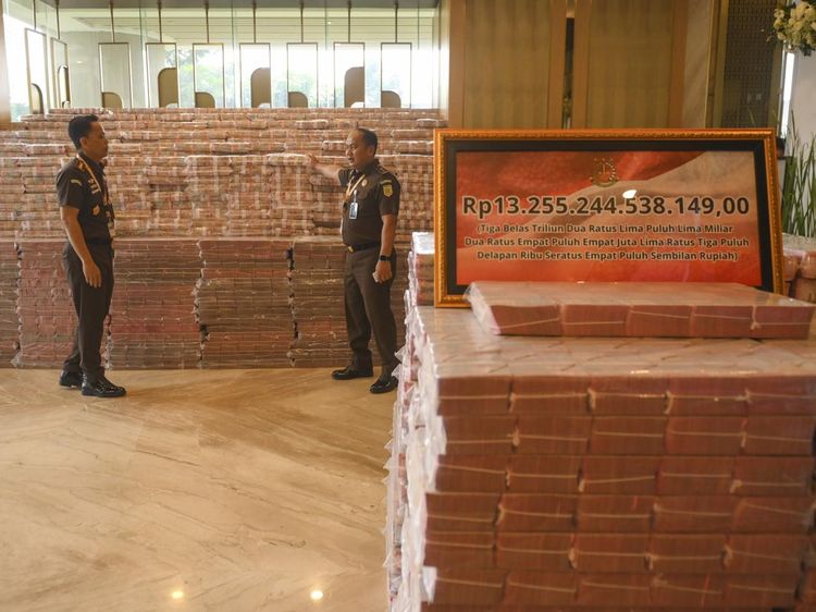 Potret Gunungan Uang Rp 13,2 Triliun dari Kasus Korupsi CPO