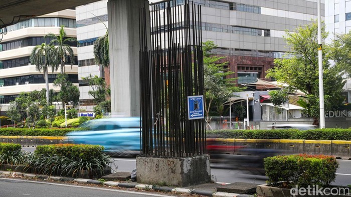 Pembongkaran Tiang Monorel di Jl Rasuna Said Ditargetkan Selesai September