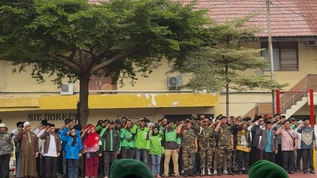 Polresta Bogor Kota bersama Kodim 0606 Kota Bogor dan Pemkot Bogor menggelar apel bersama dengan masyarakat, Senin (20/10/2025)