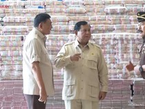 Prabowo Pidato di Depan Gunungan Uang Rp 13 T, Pengganti dari Kasus Korupsi