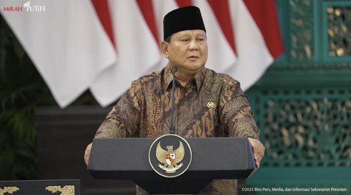 Presiden Prabowo Subianto. (Dok. YouTube Setpres)