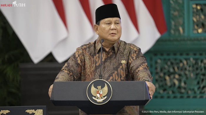 Presiden Prabowo Subianto. (Dok. YouTube Setpres)