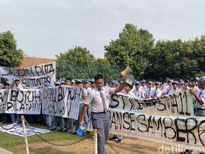 Kala Siswa SMAN 11 Semarang Demo Minta Keadilan Korban Edit AI Cabul Chiko