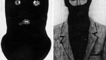 Sketsa tersangka – yang belum pernah teridentifikasi. Polisi memiliki deskripsi yang jelas tentang tersangka sebagai orang kulit putih, berusia antara 30 hingga 50 tahun, tinggi 173 hingga 180 sentimeter, bertubuh sedang dengan perut buncit kecil. Identitasnya tidak pernah terungkap. Foto: Boredpanda