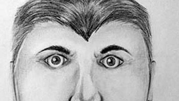 Polisi menggambarkan pria itu berusia pertengahan 20-an, berambut pendek gelap, dan bertubuh tinggi besar, dengan tinggi 170 cm hingga 175 cm, bertubuh atletis ramping. Ia mengenakan celana olahraga hitam bergaris-garis dan hoodie nilon mengilap. Foto: Boredpanda