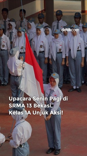 Video: Momen SRMA 13 Bekasi Gelar Upacara Bendera