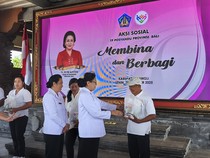 TP Posyandu Bali Gelar Aksi Sosial Membina dan Berbagi di Bangli