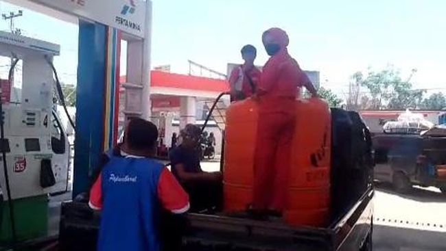 SPBU di Mamuju Isi BBM ke Toren Air, Berujung Ditegur Pertamina