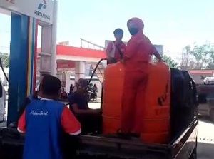 SPBU di Mamuju Isi BBM ke Toren Air, Berujung Ditegur Pertamina