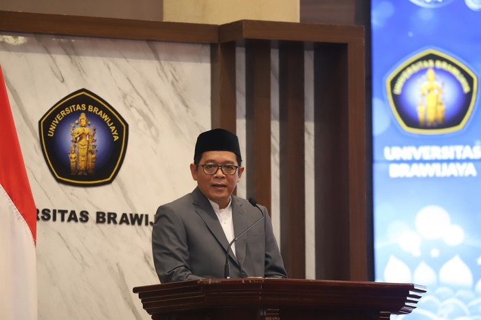 Wakil Ketua BWI, Tatang Astaruddin dalam acara Waqf Goes to Campus XV di Universitas Brawijaya.