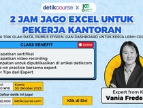 Waktunya Kerja Lebih Produktif! Kuasai Excel Dalam 2 Jam Bareng detikcourse