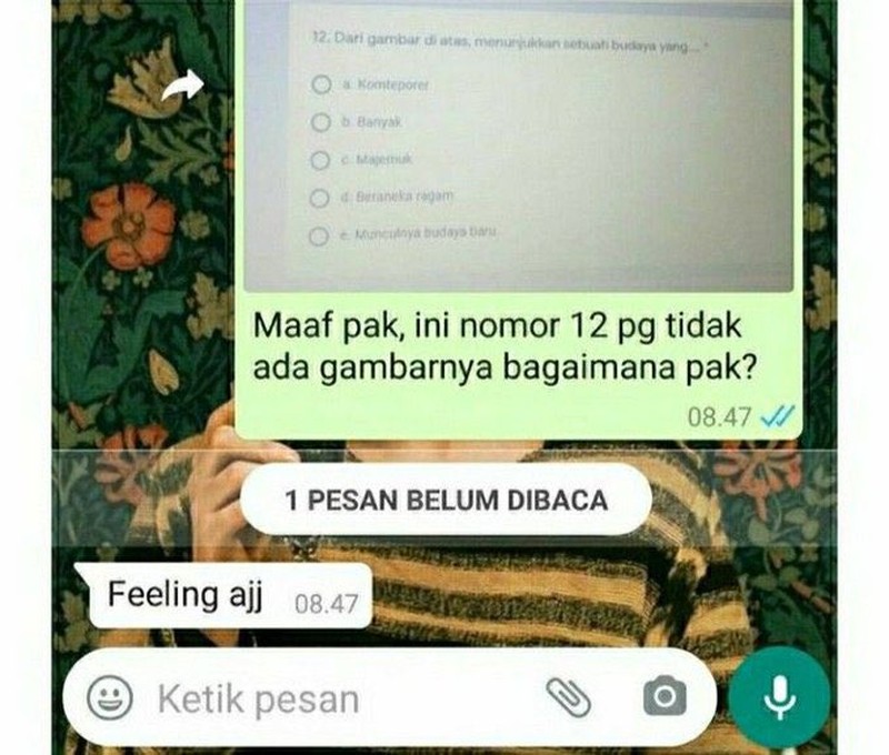 Chat Guru Murid Kocak
