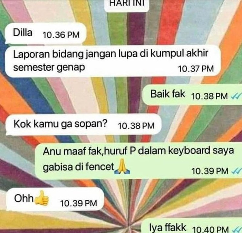 Chat Guru Murid Kocak