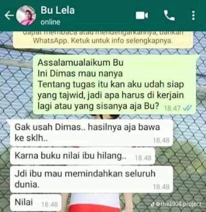 Chat Guru Murid Kocak