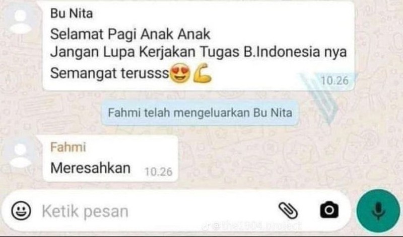 Chat Guru Murid Kocak