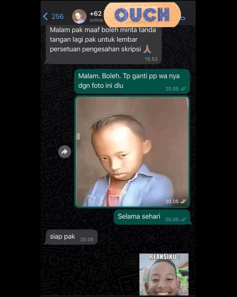 Chat Guru Murid Kocak