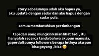Sadar curhatannya menjadi perbincangan netizen, Clara Shinta, menghapus unggahan tersebut. Foto: dok instagram Clara Shinta