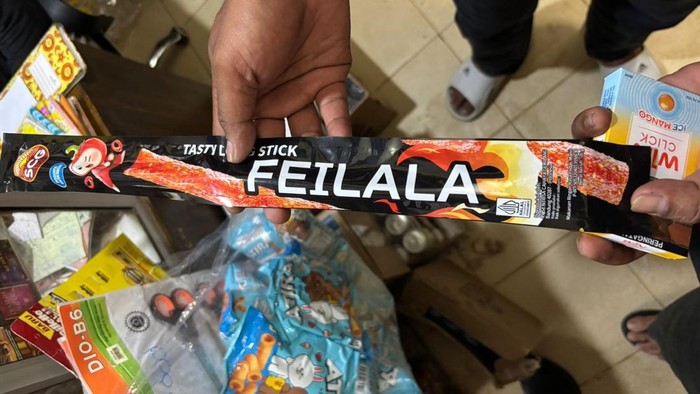 Jajanan ringan yang diduga membuat pelajar di Lampung alami keracunan