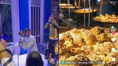 Keseruan Ulang Tahun Fadil Jaidi di Sisha Cafe, Banyak Makanan dan Hiburan!