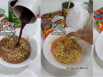 Nyeleneh! Kreasi Indomie Goreng Campur Milo hingga Teh Susu