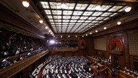 Sidang pemilihan ini menjadi perhatian publik Jepang dan komunitas internasional, karena hasilnya akan menentukan arah kebijakan ekonomi, keamanan, dan diplomasi Jepang di tengah dinamika kawasan Asia Timur. REUTERS/Kim Kyung-Hoon