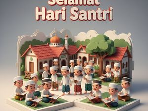 20 Link Donwload Poster Selamat Hari Santri Nasional 2025 Gratis dan Ucapannya