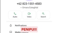 Gak tahu tujuannya apa. Pokoknya kalau ada yang ngechat ngaku Omara, apalagi chat-nya menjurus, langsung block aja. Dan, siapapun kami, mending kamu stop atau aku lapor polisi sekarang juga. Gampang banget cari kamu, tegas Prilly Latuconsina. Foto: Instagram Story @prillylatuconsina96